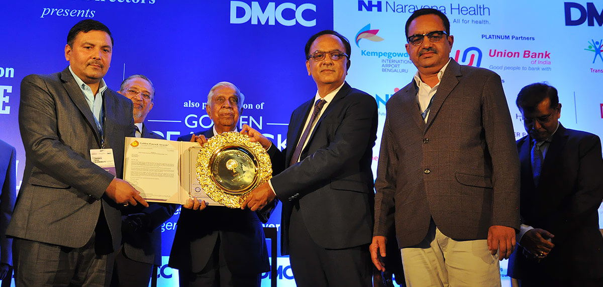 GHCL Receiving Golden Peacock Award for CSR